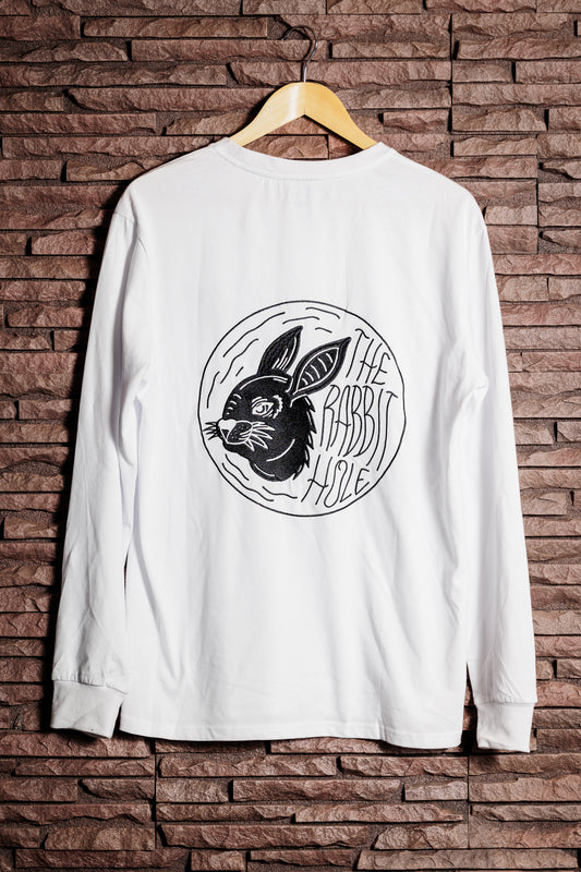 The Rabbit Hole Embroidered Long Sleeve Shirt - Unisex